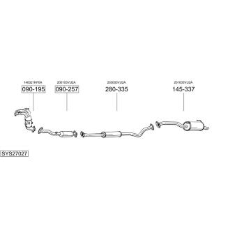 Výfukový systém BOSAL SYS27027