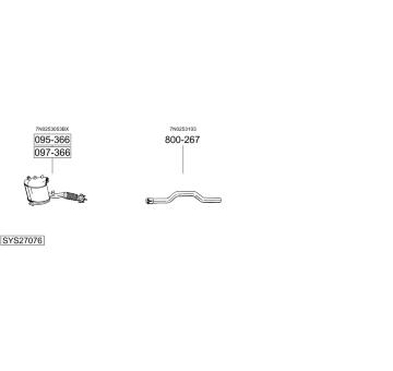 Výfukový systém BOSAL SYS27076