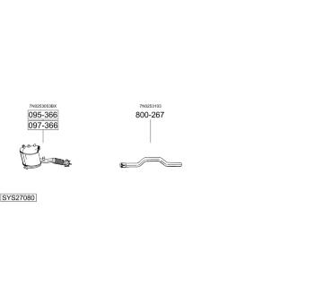 Výfukový systém BOSAL SYS27080