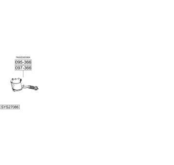 Výfukový systém BOSAL SYS27086