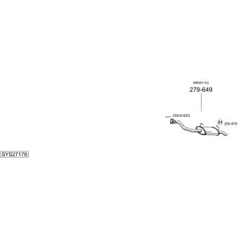 Výfukový systém BOSAL SYS27176