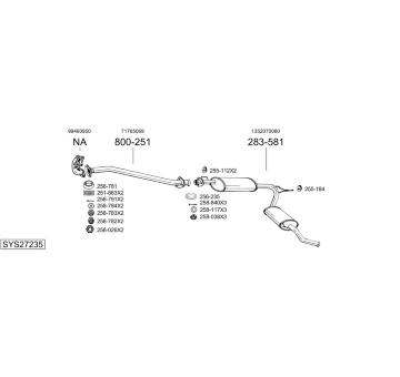 Výfukový systém BOSAL SYS27235