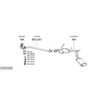 Výfukový systém BOSAL SYS27236