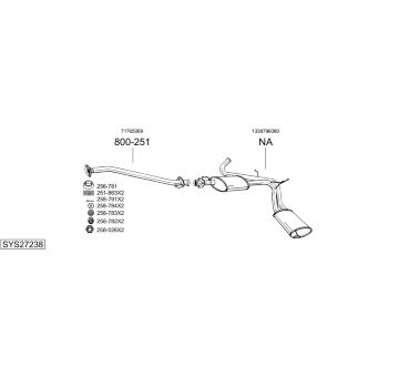 Výfukový systém BOSAL SYS27238