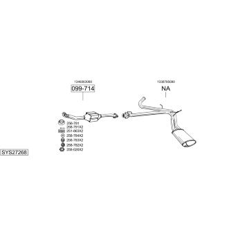 Výfukový systém BOSAL SYS27268
