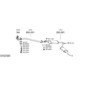 Výfukový systém BOSAL SYS27269
