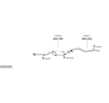 Výfukový systém BOSAL SYS27297