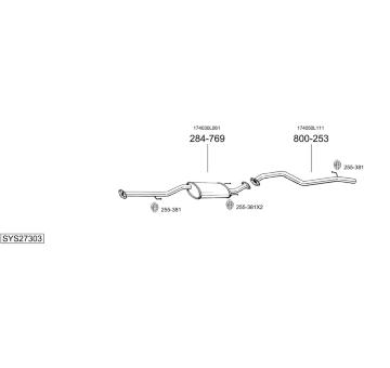 Výfukový systém BOSAL SYS27303