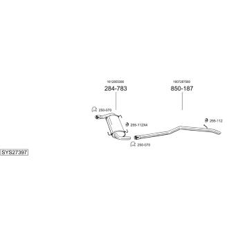 Výfukový systém BOSAL SYS27397