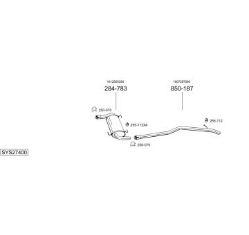 Výfukový systém BOSAL SYS27400