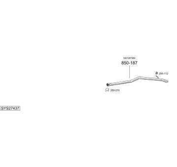 Výfukový systém BOSAL SYS27437