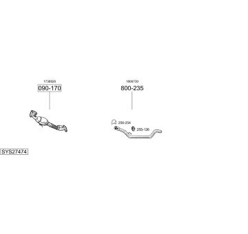 Výfukový systém BOSAL SYS27474