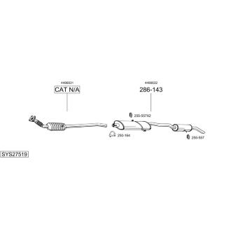 Výfukový systém BOSAL SYS27519