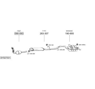 Výfukový systém BOSAL SYS27531