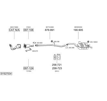 Výfukový systém BOSAL SYS27534