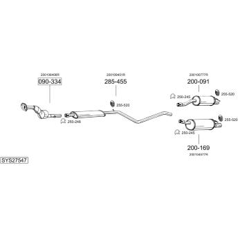 Výfukový systém BOSAL SYS27547