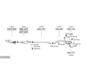 Výfukový systém BOSAL SYS27554