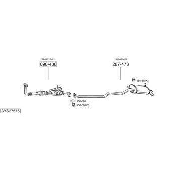 Výfukový systém BOSAL SYS27575