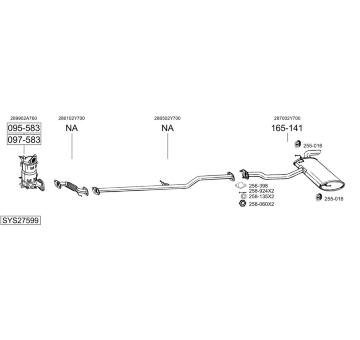 Výfukový systém BOSAL SYS27599