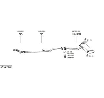Výfukový systém BOSAL SYS27600