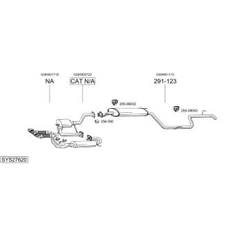 Výfukový systém BOSAL SYS27620