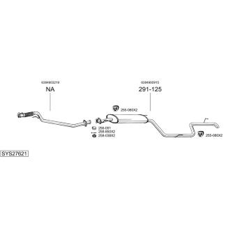 Výfukový systém BOSAL SYS27621