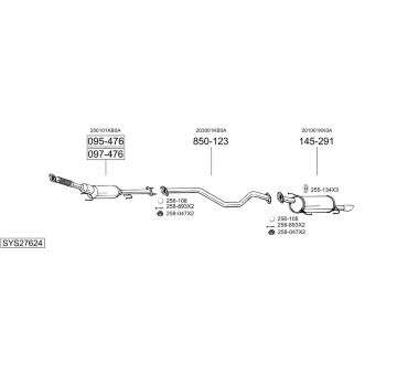 Výfukový systém BOSAL SYS27624