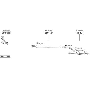 Výfukový systém BOSAL SYS27654