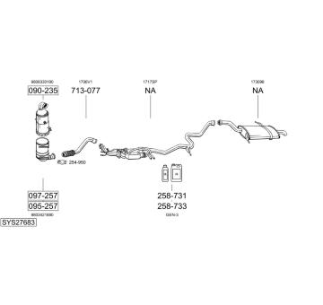 Výfukový systém BOSAL SYS27683