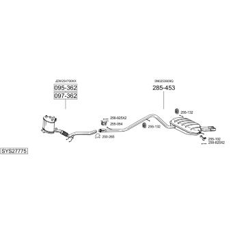 Výfukový systém BOSAL SYS27775