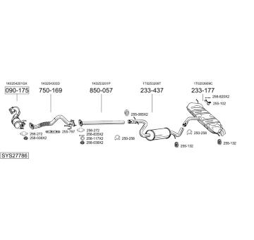 Výfukový systém BOSAL SYS27786