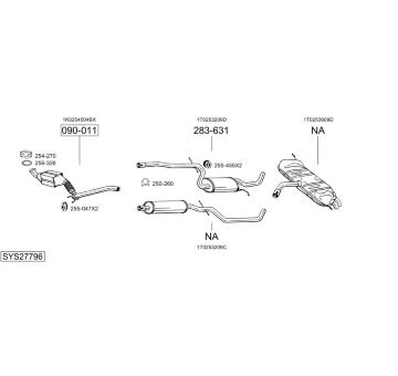 Výfukový systém BOSAL SYS27796