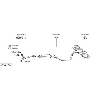 Výfukový systém BOSAL SYS27797