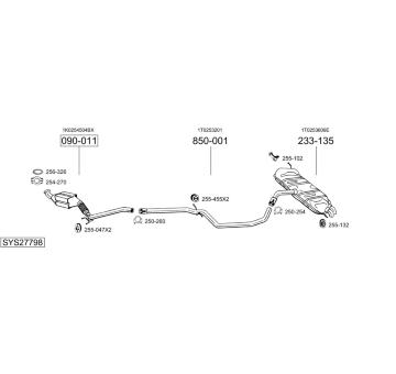 Výfukový systém BOSAL SYS27798