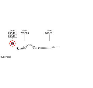 Výfukový systém BOSAL SYS27802