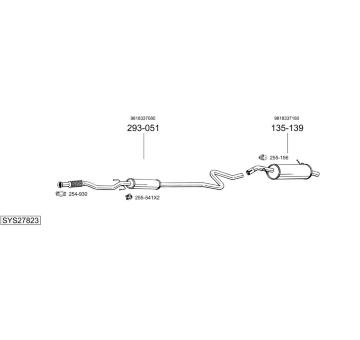Výfukový systém BOSAL SYS27823