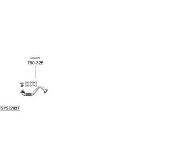 Výfukový systém BOSAL SYS27831