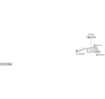 Výfukový systém BOSAL SYS27984