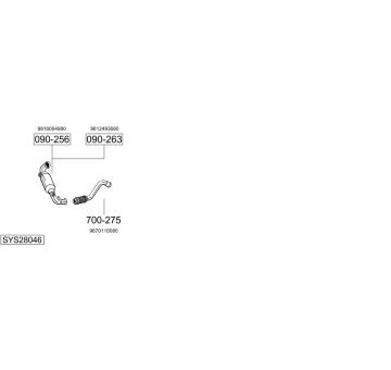 Výfukový systém BOSAL SYS28046