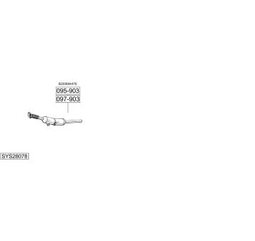 Výfukový systém BOSAL SYS28078