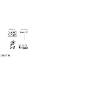 Výfukový systém BOSAL SYS28120