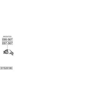 Výfukový systém BOSAL SYS28186