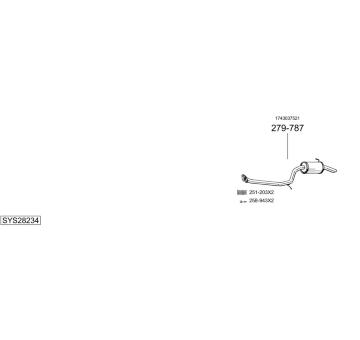 Výfukový systém BOSAL SYS28234