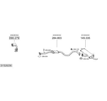 Výfukový systém BOSAL SYS28258