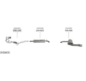 Výfukový systém BOSAL SYS28479