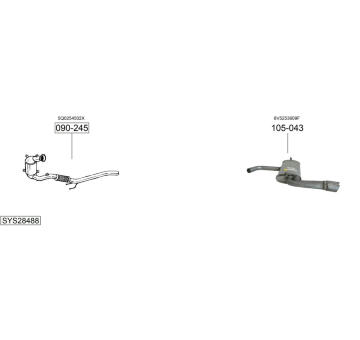 Výfukový systém BOSAL SYS28488