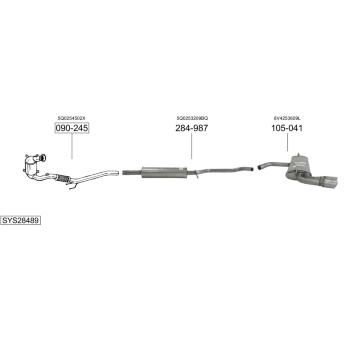 Výfukový systém BOSAL SYS28489