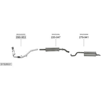 Výfukový systém BOSAL SYS28531