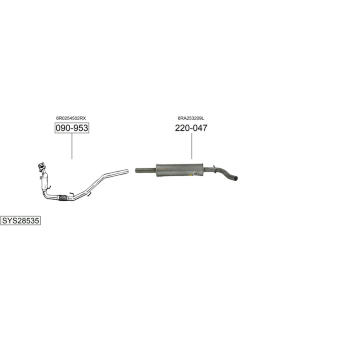 Výfukový systém BOSAL SYS28535