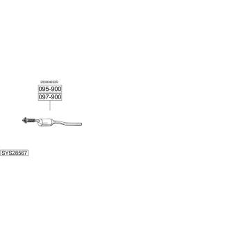 Výfukový systém BOSAL SYS28567